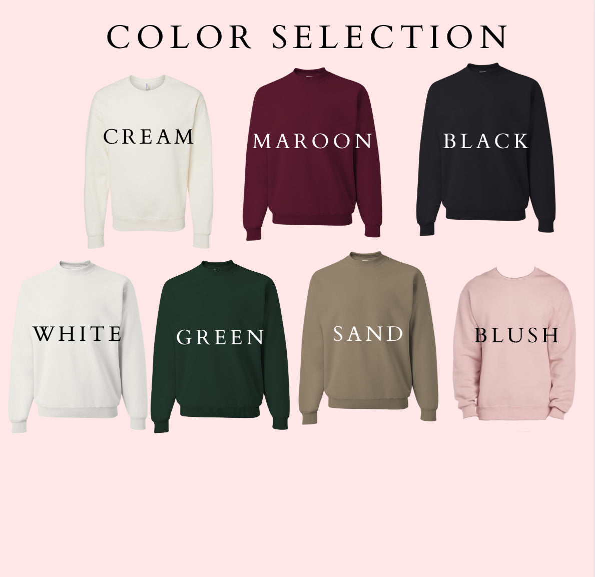 God’s Favorite Child “typewriter” embroidery crew neck sweater