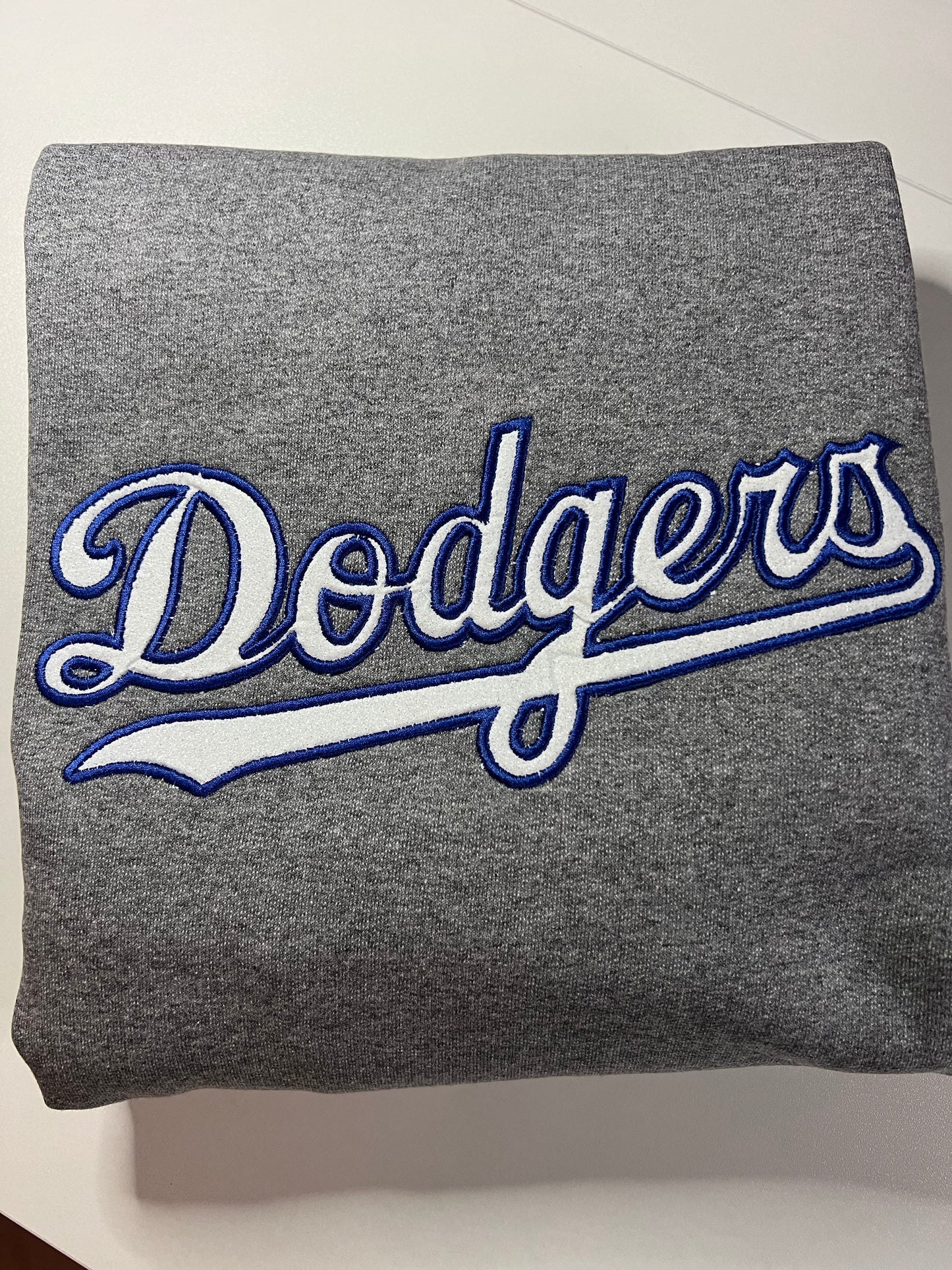 Dodgers Glitter Embroidery Sweater