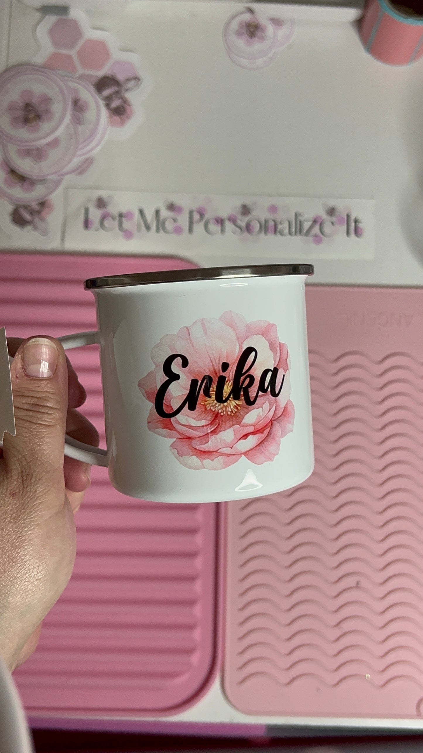 11oz peony mug