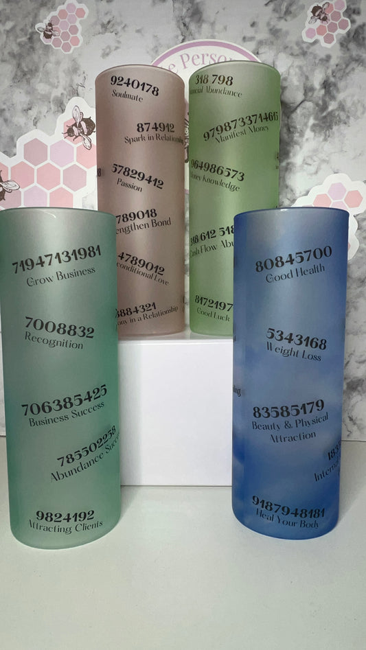 Grabovoi Code Manifesting Glass Can