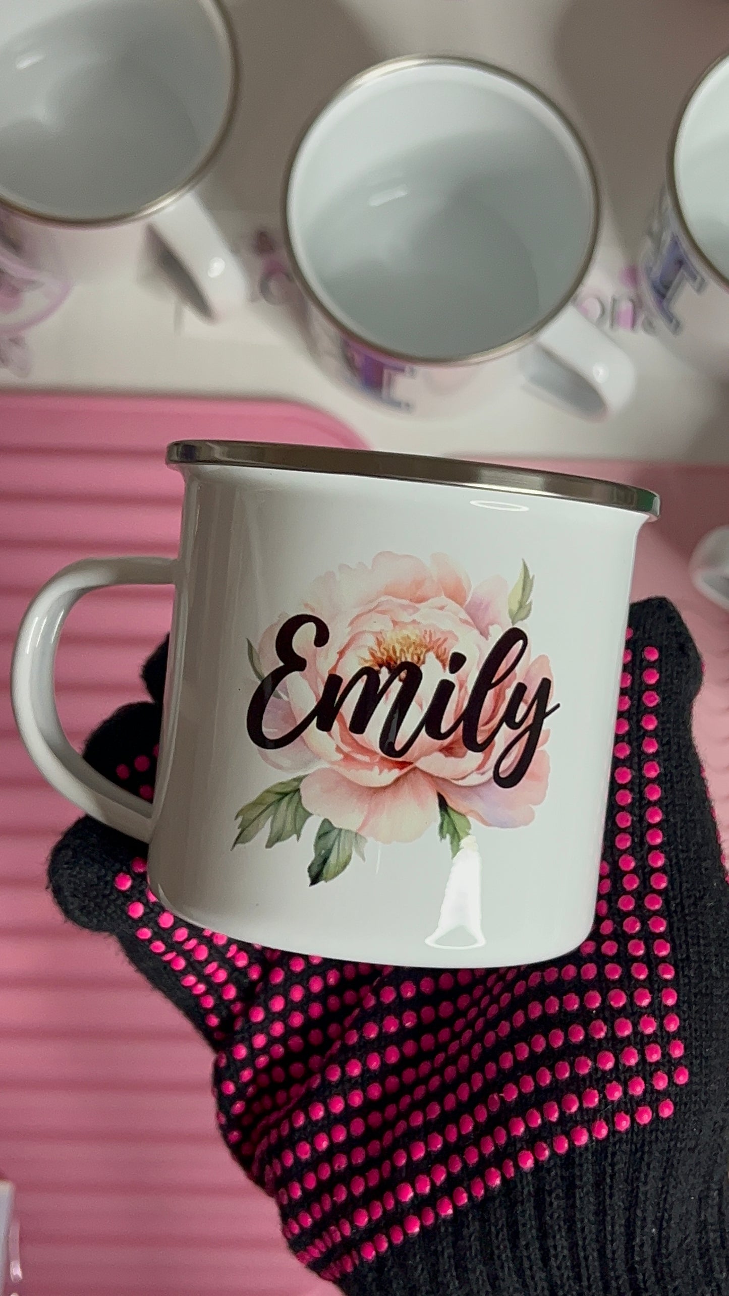 11oz peony mug