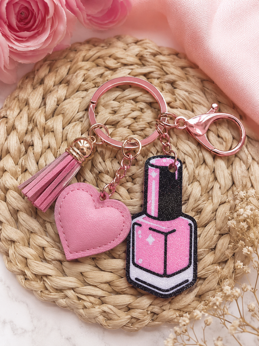 Nail Polish NFC Keychain tag