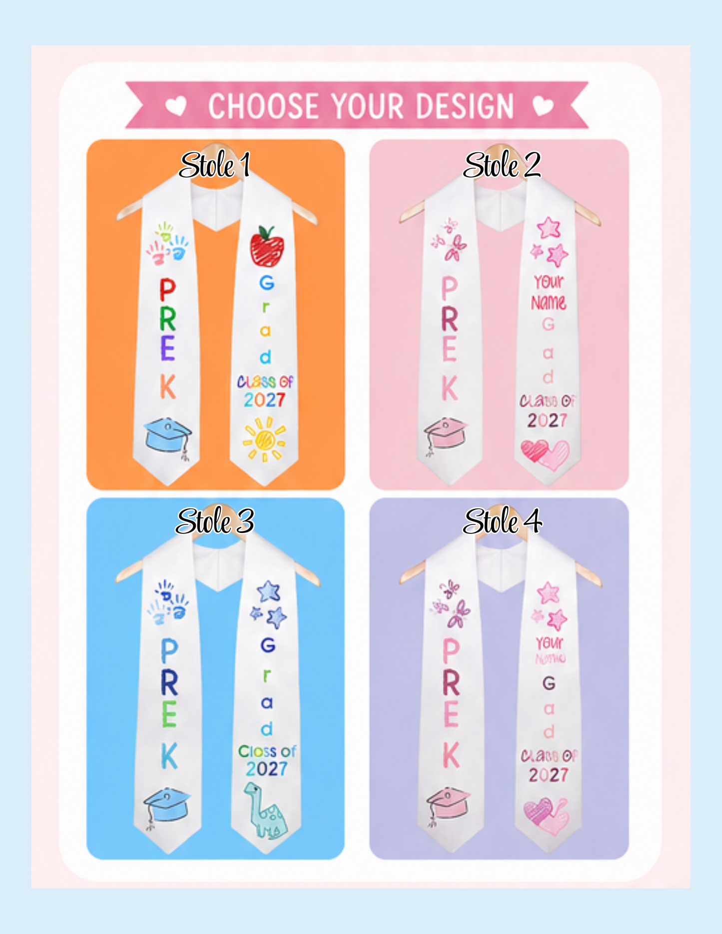 Pre-K Graduation Stole