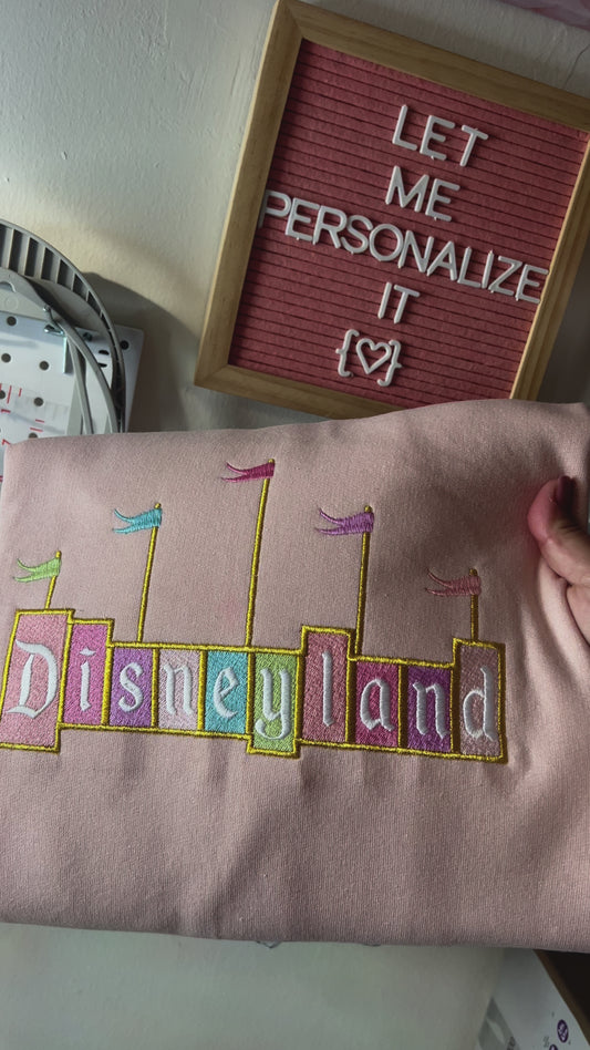 Pink Disneyland Marquee Sweater