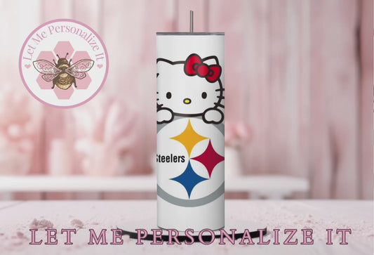 Hello Kitty Steelers 20 oz Tumbler